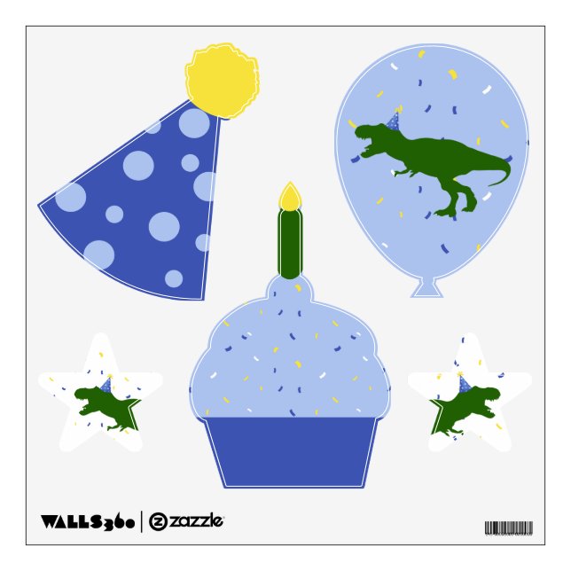"Birthday-Saurus" Dinosaur Party Wall Decal (Front)