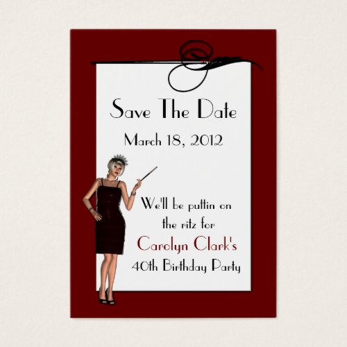 Birthday Save the Date Cards Business Card Templates