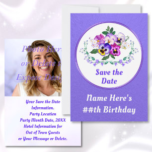Birthday, Save the Date Cards with PHOTO