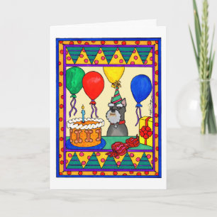 BIRTHDAY SCHNAUZER CARD