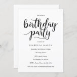 Birthday Script | Birthday Party Invitation at Zazzle