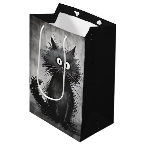 Birthday Scruffy Alley Cat Medium Gift Bag