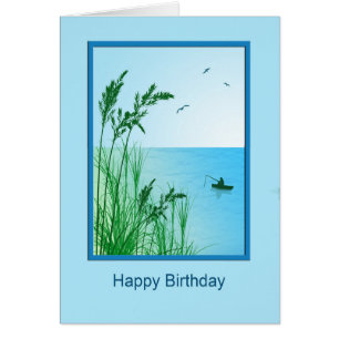 Birthday Sea Fishing Cards