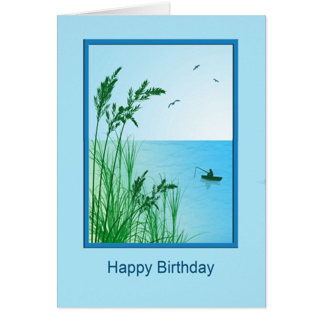 Birthday Sea Fishing Cards (Front)