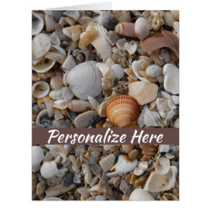 Birthday Seashells At The Sea Shore Medium Gift B Cards