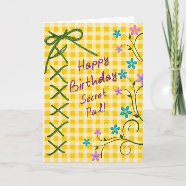 Birthday - Secret Pal Card (Front)