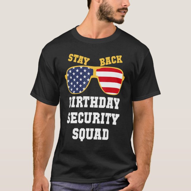   Birthday Security Squad Security Birthday Party T-Shirt (Front)