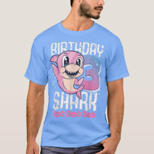 Birthday Shark 3rd Birthday Girl Shark 3 Years  T-Shirt