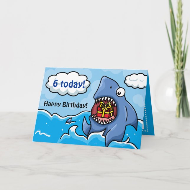 Birthday Shark Card (Front)