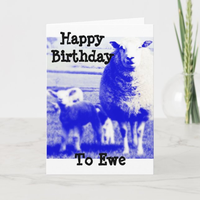 Birthday Sheep Card (Front)