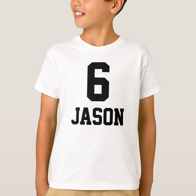 Birthday Shirt 6 + Name (Front)