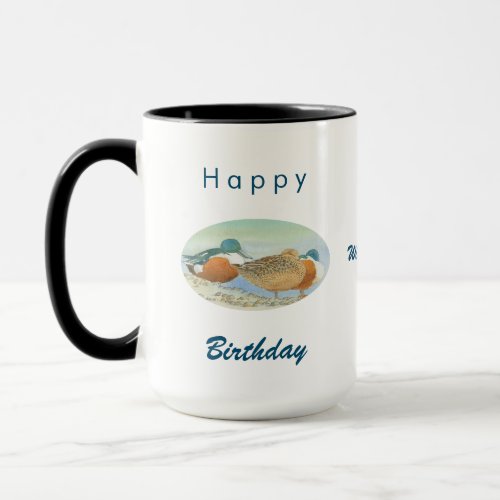 Birthday Shoveler Duck Bird Lover Coffee Mug