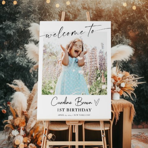 Birthday Sign Photo Welcome Sign Foam Board