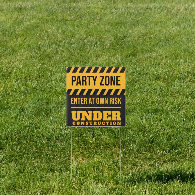 Birthday Sign Under Construction (Insitu)