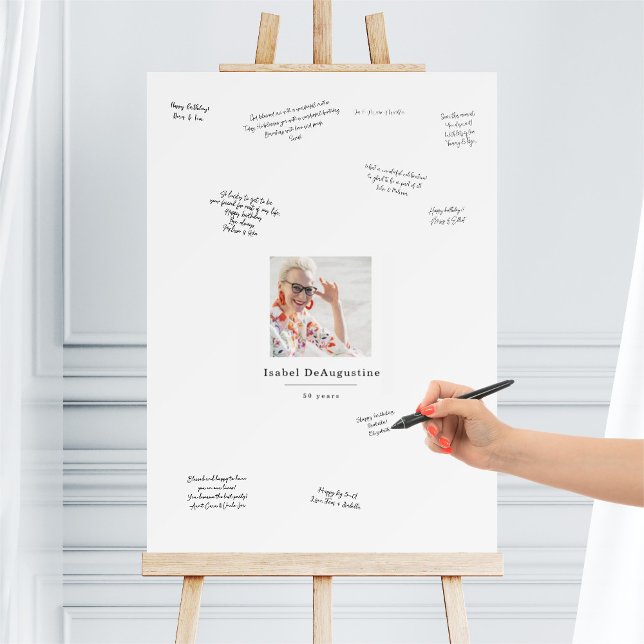 Birthday Signing Guest Book Alternative Foam Board (Creator Uploaded)