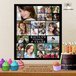 Birthday Simple 21 Photo Collage Custom Poster<br><div class="desc">Create your own personalized, custom color commemorative photo collage poster print celebrating any age birthday for him or her utilizing this easy-to-upload template with 21 pictures in various shapes and sizes to accommodate a variety of photographic subjects with your custom text in your choice of font styles and colors (shown...</div>