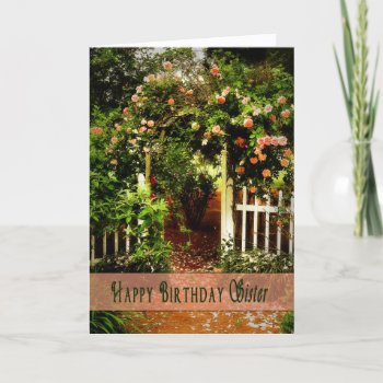 Birthday - Sister Card by TrudyWilkerson at Zazzle