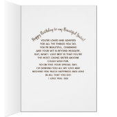 BIRTHDAY -  SISTER - COUNTRY FLOWERS/VASE (Inside (Right))