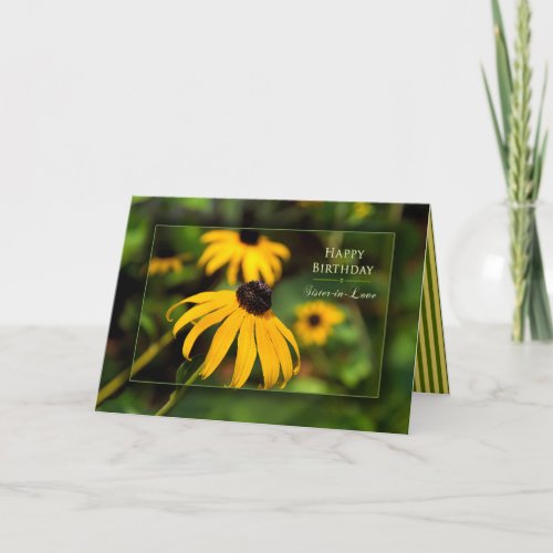 Birthday Sister_in_law Black_eyed Susan Garden Card