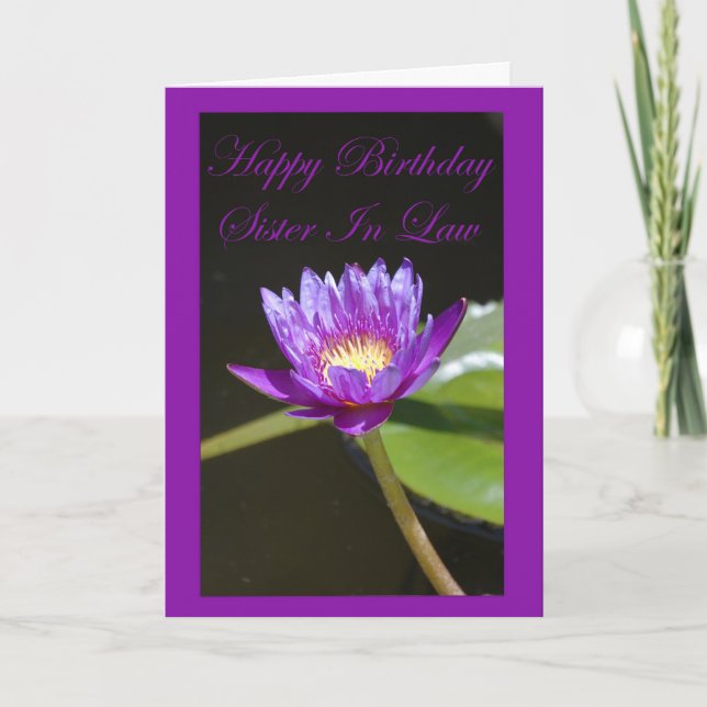 Birthday Sister In Law Card (Front)