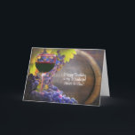 Birthday Sister In Law Funny Wine Themed Grapes Holiday Card<br><div class="desc">Happy birthday sister in law! You are wonderful and all the best wishes,  today and everyday,  Happy Birthday!</div>