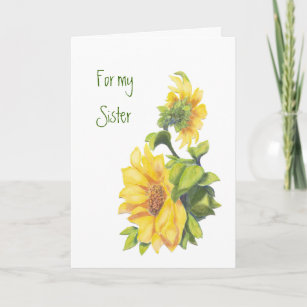 Happy Birthday Sister Sunflower Images Sunflower For Sisters Birthday Cards | Zazzle Happy Birthday Sister Sunflower Images Sunflower For Sisters Birthday Cards | Zazzle
