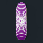 Birthday Skateboard - Personalized - Choose Colors<br><div class="desc">Years Circles - Choose your favorite colors / years / or number / letters</div>