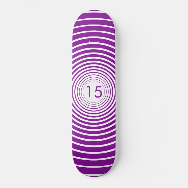 Birthday Skateboard - Personalized - Choose Colors (Front)