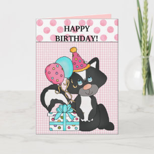 Birthday Skunk Card