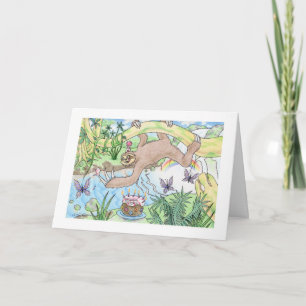 Birthday Sloth Card