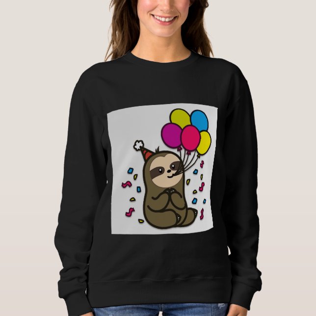 Birthday Sloth Sweatshirt (Front)