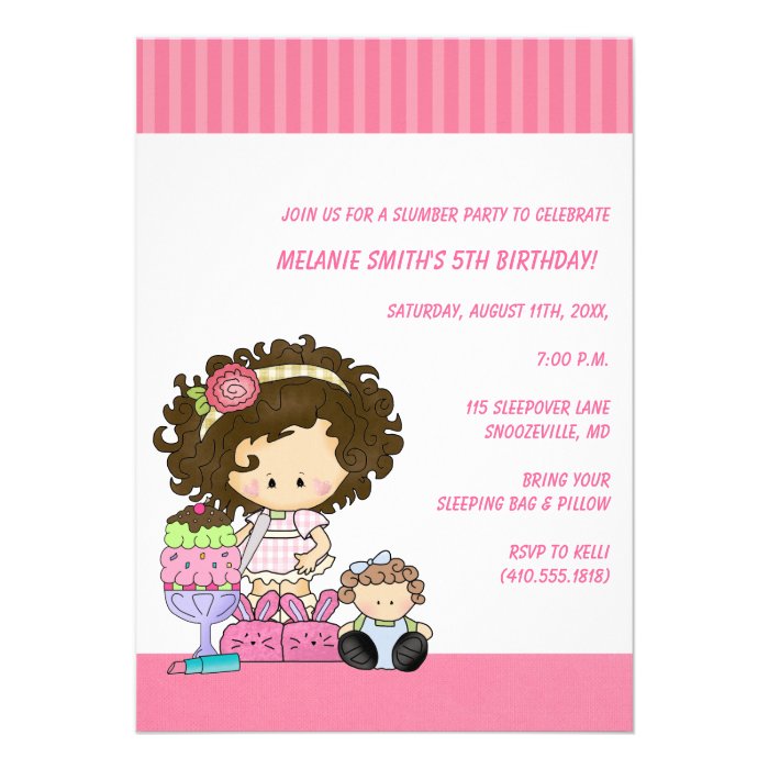 Birthday & Slumber Party Invitations