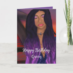 Birthday Small, 4" x 5.6" Folded Greeting Card