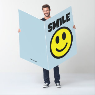 BIRTHDAY SMILE FACE ICON GIANT CUSTOM CARD