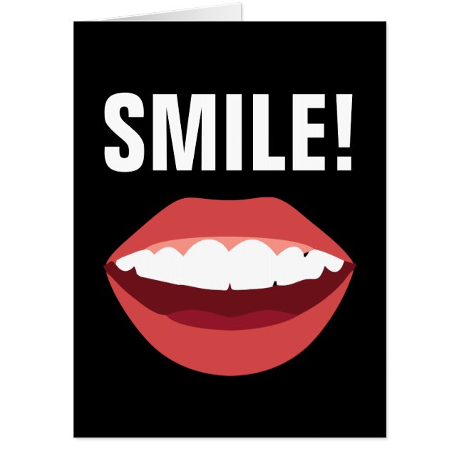 BIRTHDAY SMILE! JUMBO OVERSIZED GREETING CARD (Front)