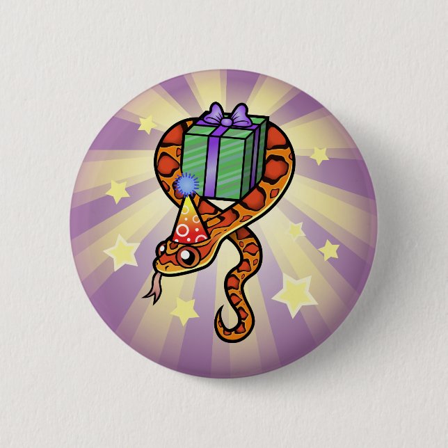 Birthday Snake Button (Front)
