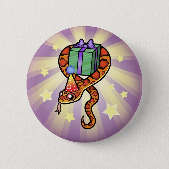 Birthday Snake Button (Front)