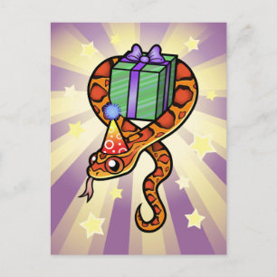Birthday Snake Postcard