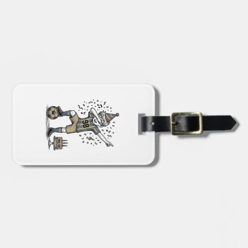 Birthday Soccer Boy Dab Vintage Engraving Shirt_1 Luggage Tag