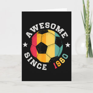 Birthday Soccer Player 66 Year Old Awesome Since 1 Card