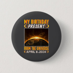 Birthday Solar Eclipse April 8 2024 Total Solar Ec Button