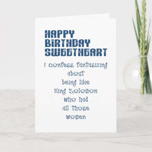 Birthday Solomon Card