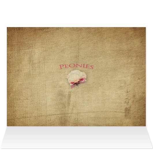 Birthday - Someone Special- Vintage Peony - Flower (Inside Horizontal (Top))