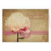 Birthday - Someone Special- Vintage Peony - Flower (Front Horizontal)