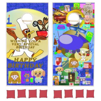 Birthday Spaceship Chef Ducky Kazoo and Friends