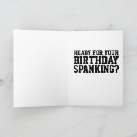 BIRTHDAY SPANKING CARDS FOR HER