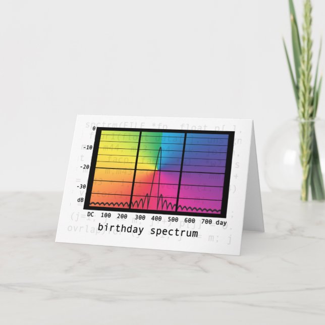 Birthday Spectrum Card (Front)