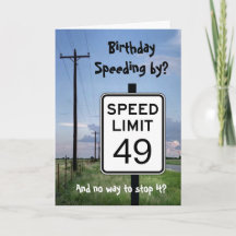 Birthday speeding by? Humorous Seniors birthday