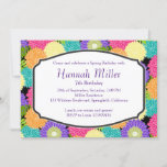 Birthday Spring Blooms Party Chic Invitation at Zazzle