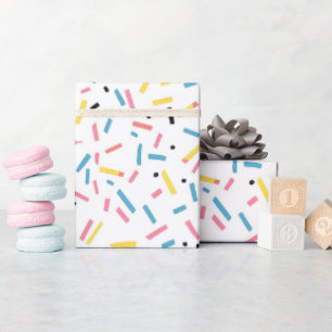Birthday Sprinkles Candy Pattern Wrapping Paper